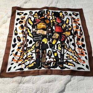 Hermès Monsieur et Madame II silk scarf 90